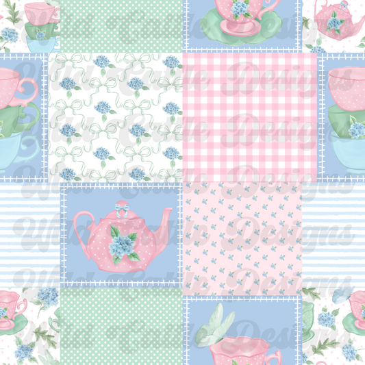 Garden tea party patchwork