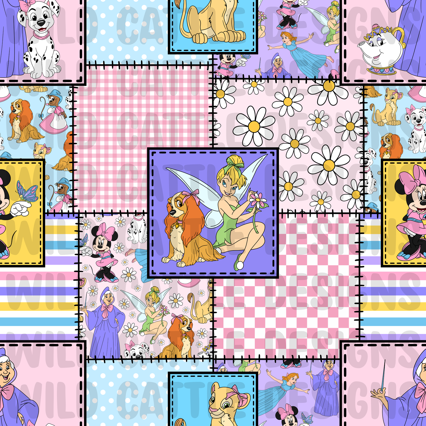 Girl classic friends patchwork
