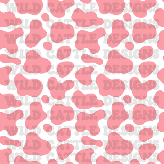 Girly barnyard cowprint seamless