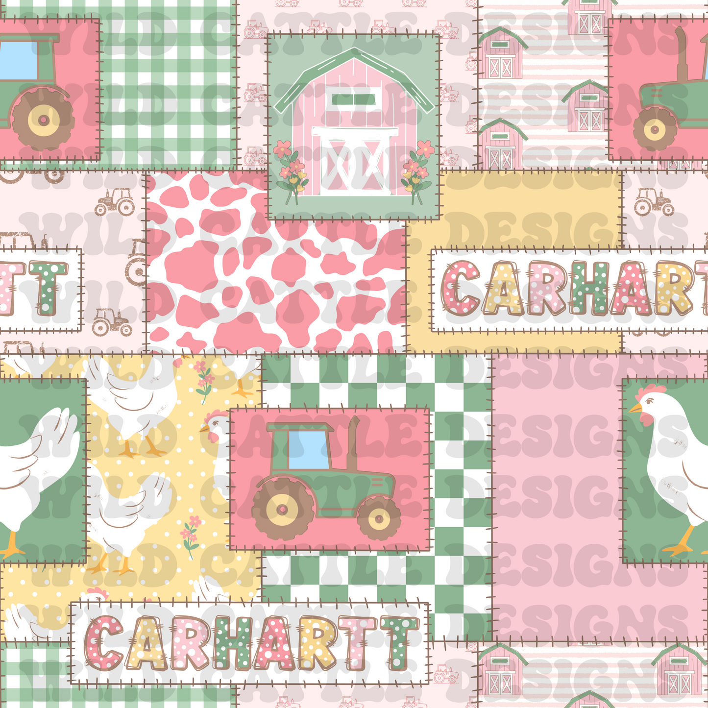Girly barnyard patchwork