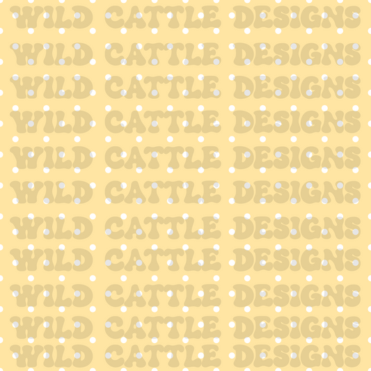 Girly barnyard yellow dot seamless