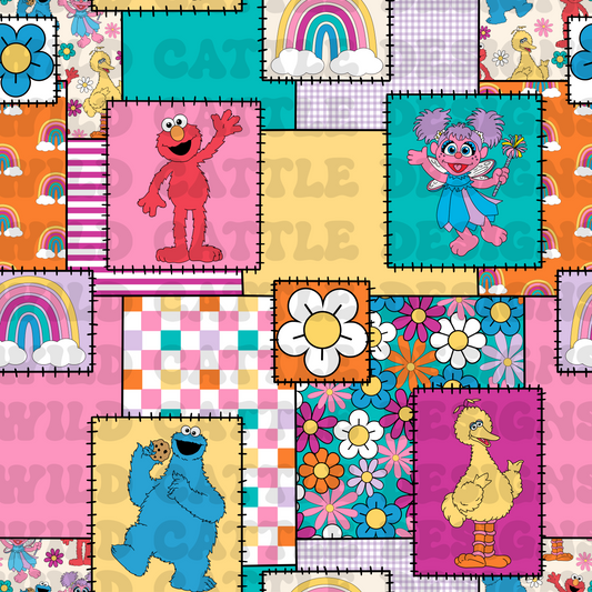 Girly red guy patchwork