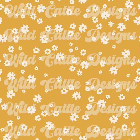 Golden Boho Floral Coord Seamless