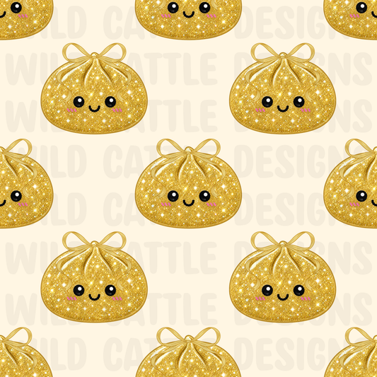 Gold glitter squish