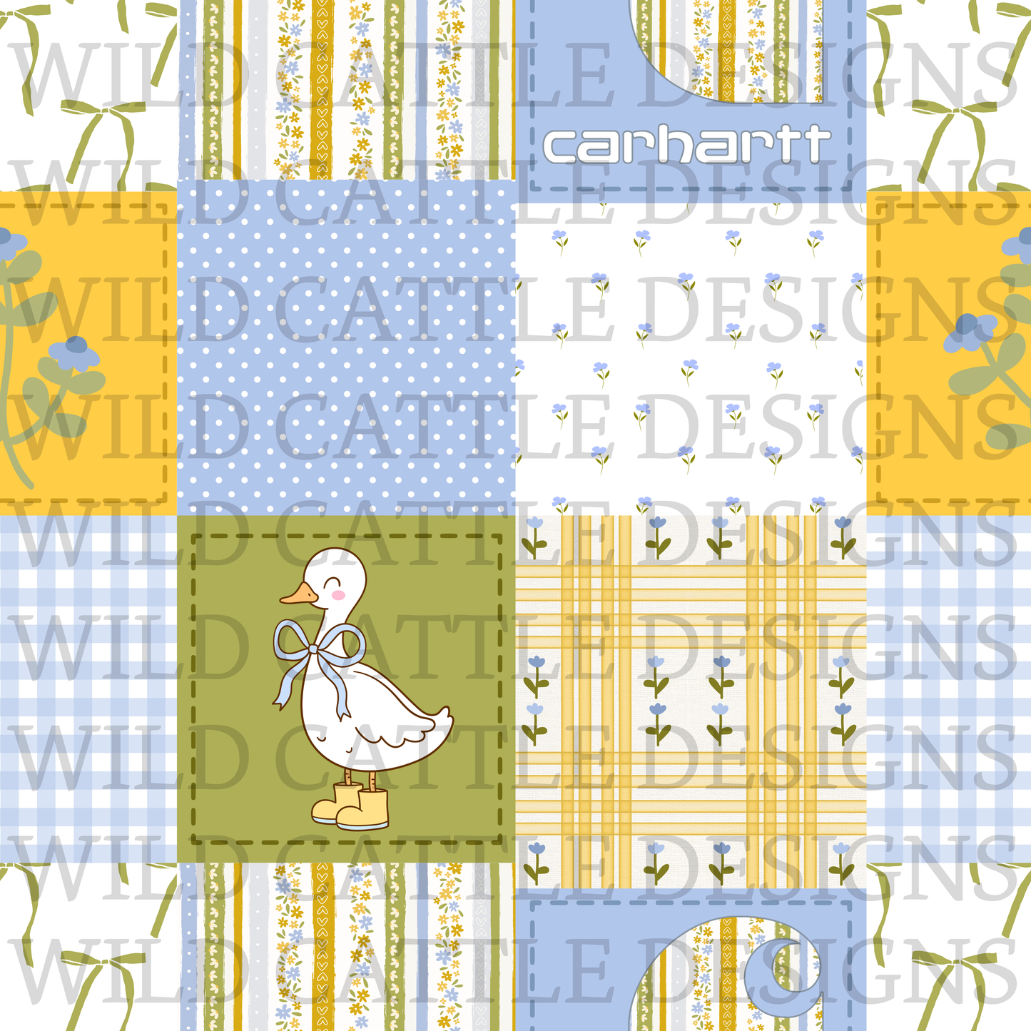 Goose heart patchwork