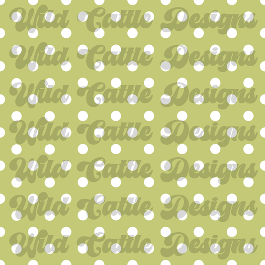 Graves into garden green dot seamless