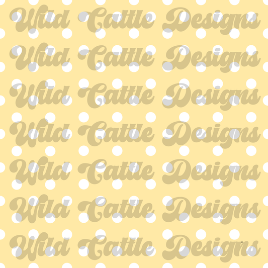 Graves into gardens yellow dot seamless