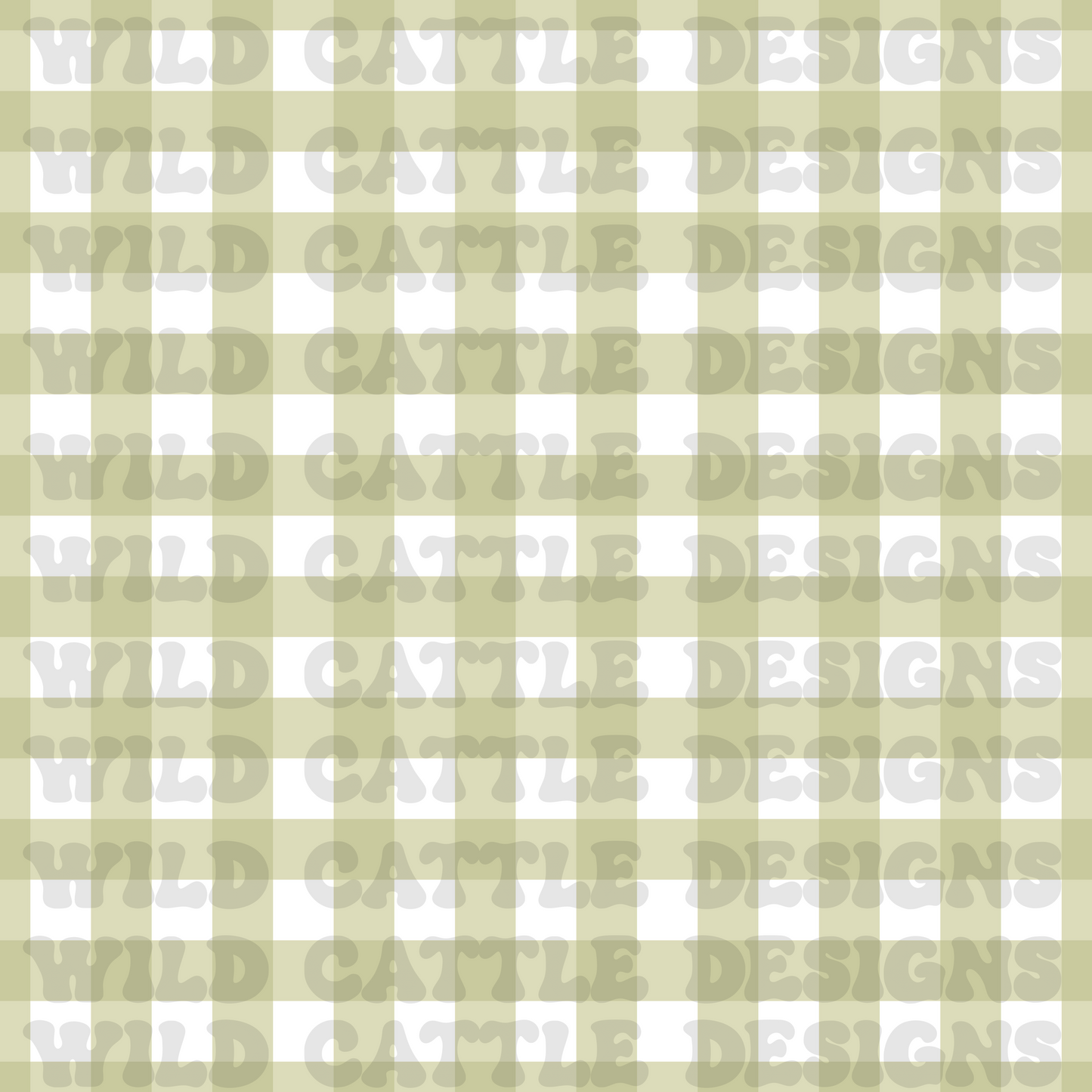 Green coquette school supplies plaid seamless