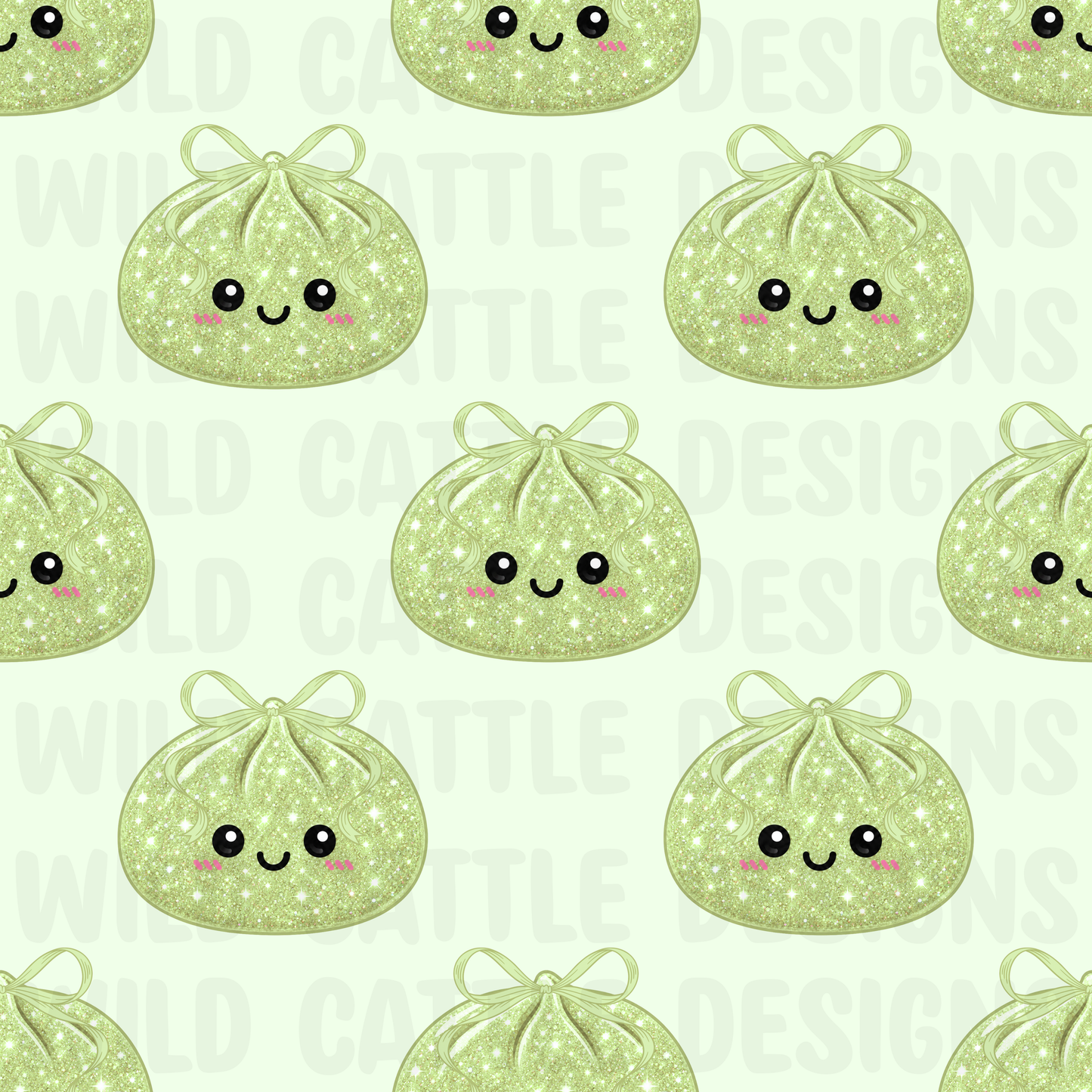 Green Glitter squish