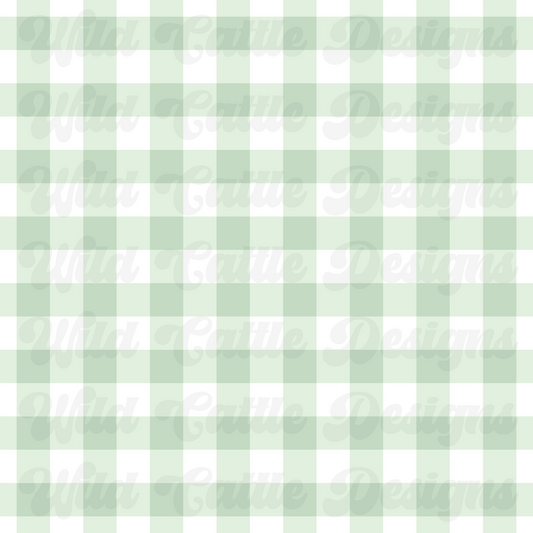 Green spring plaid seamless