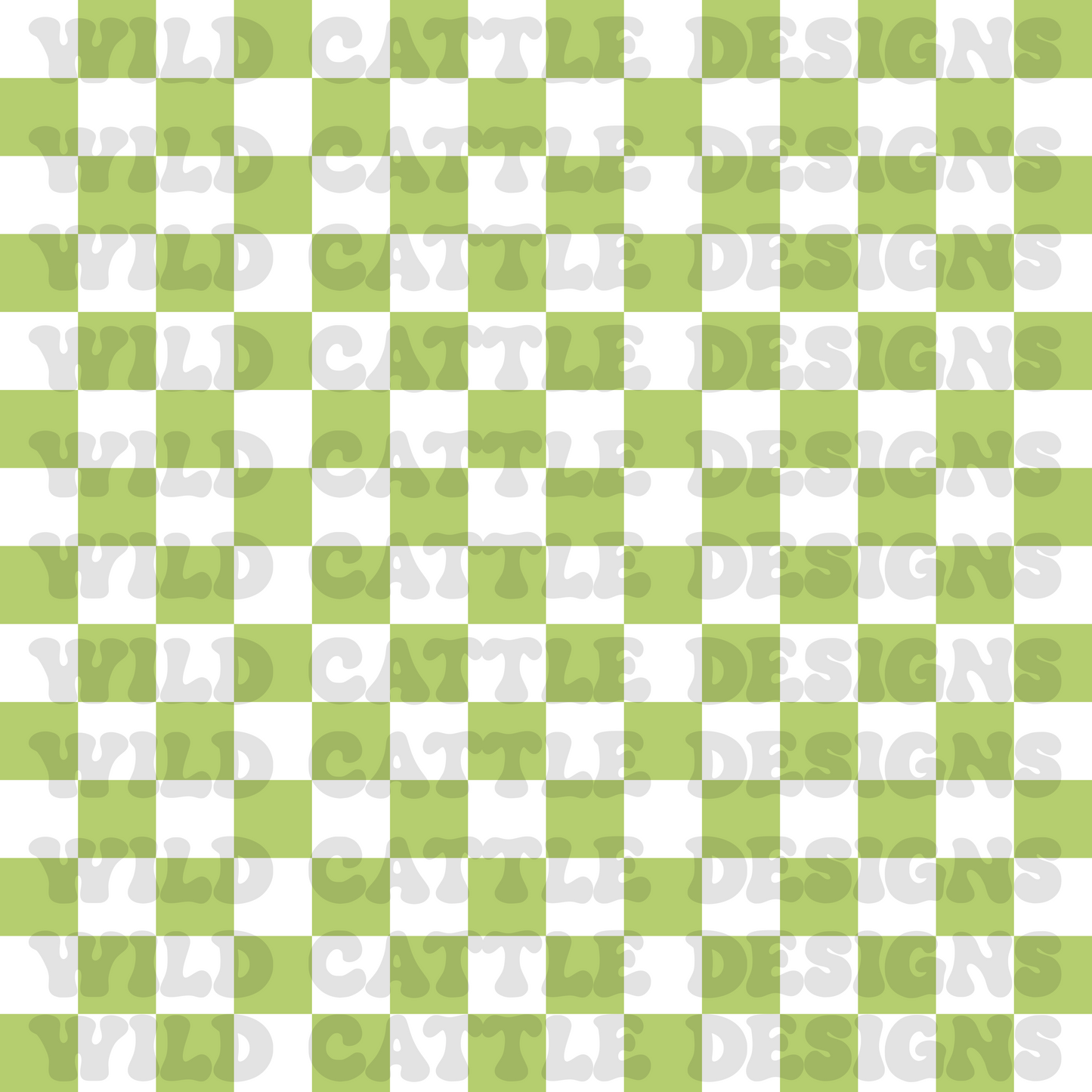Green stitching checker seamless