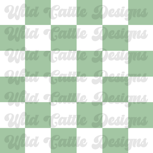 green surfs up checker seamless