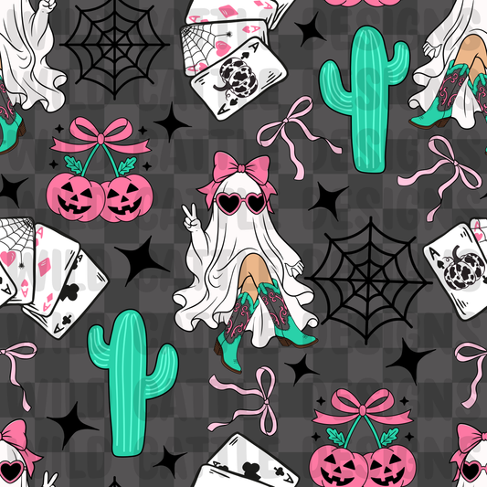Halloween Cowgirl seamless
