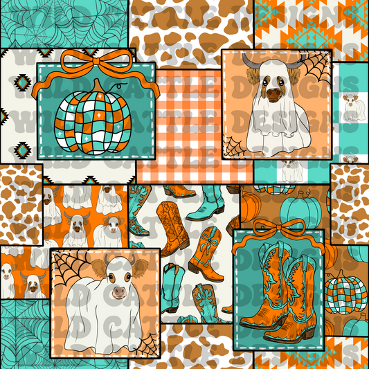 Halloween cow girl version patchwork