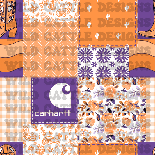 Halloween floral patchwork