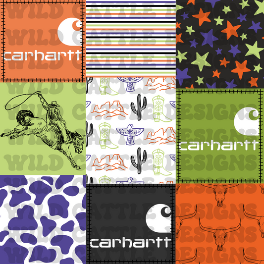 Halloween western patchwork