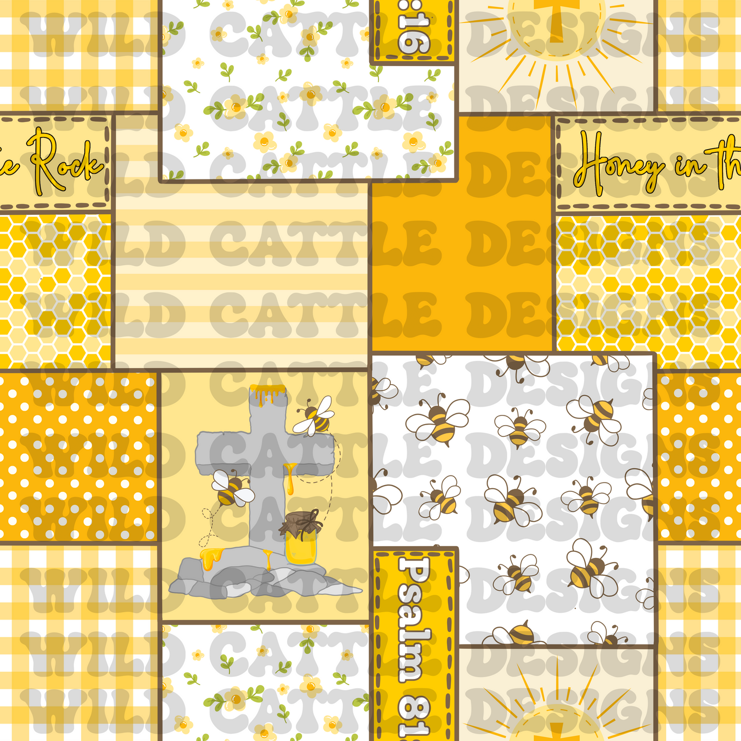 Honey in the rock patchwork