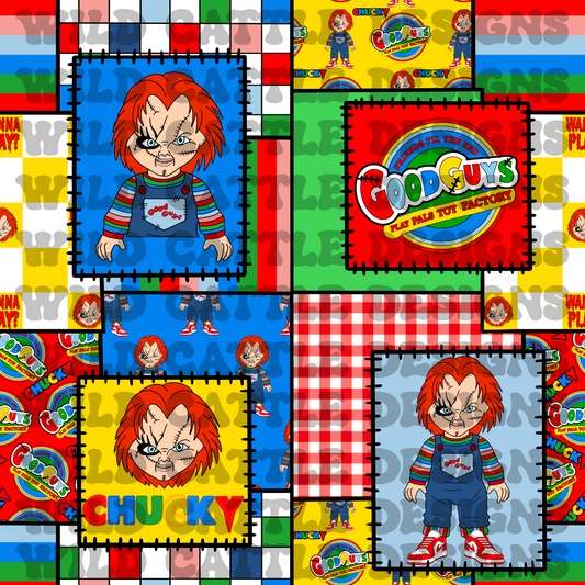 Horror doll patchwork