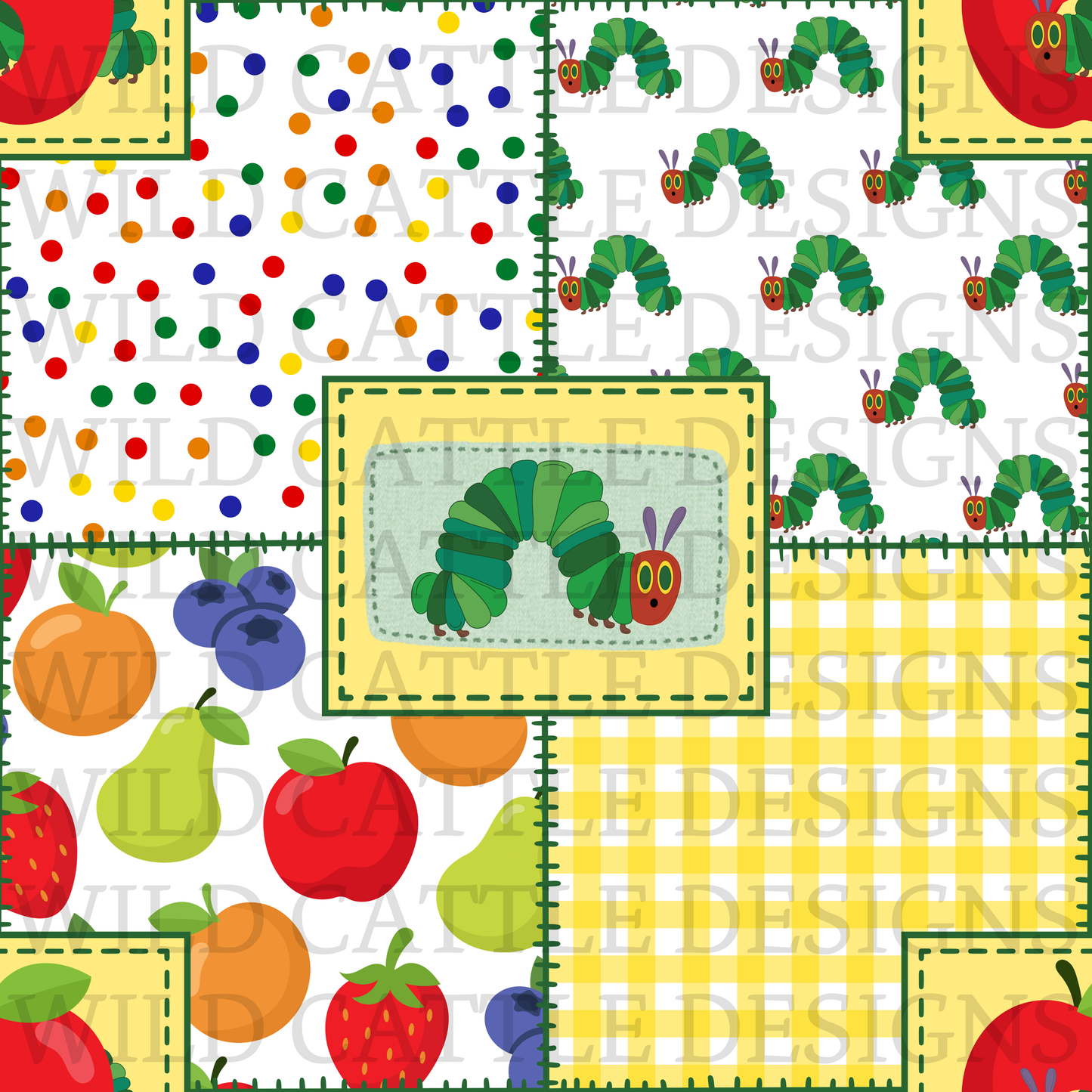 Hungry caterpillar patchwork