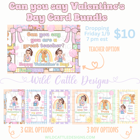 Rach Valentine Card Bundle