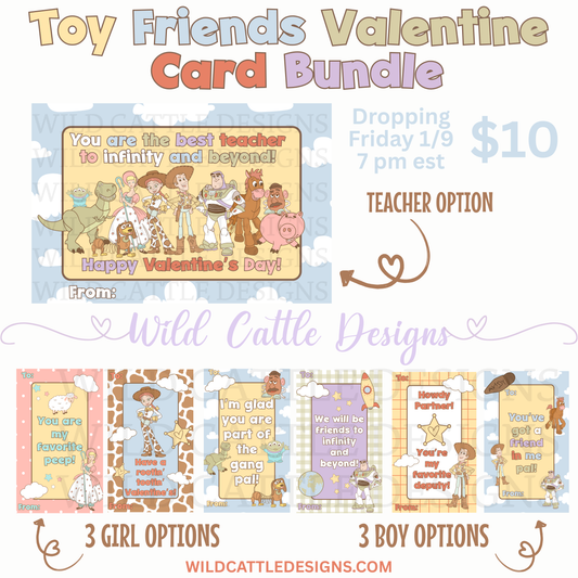 Toy Valentine Card Bundle