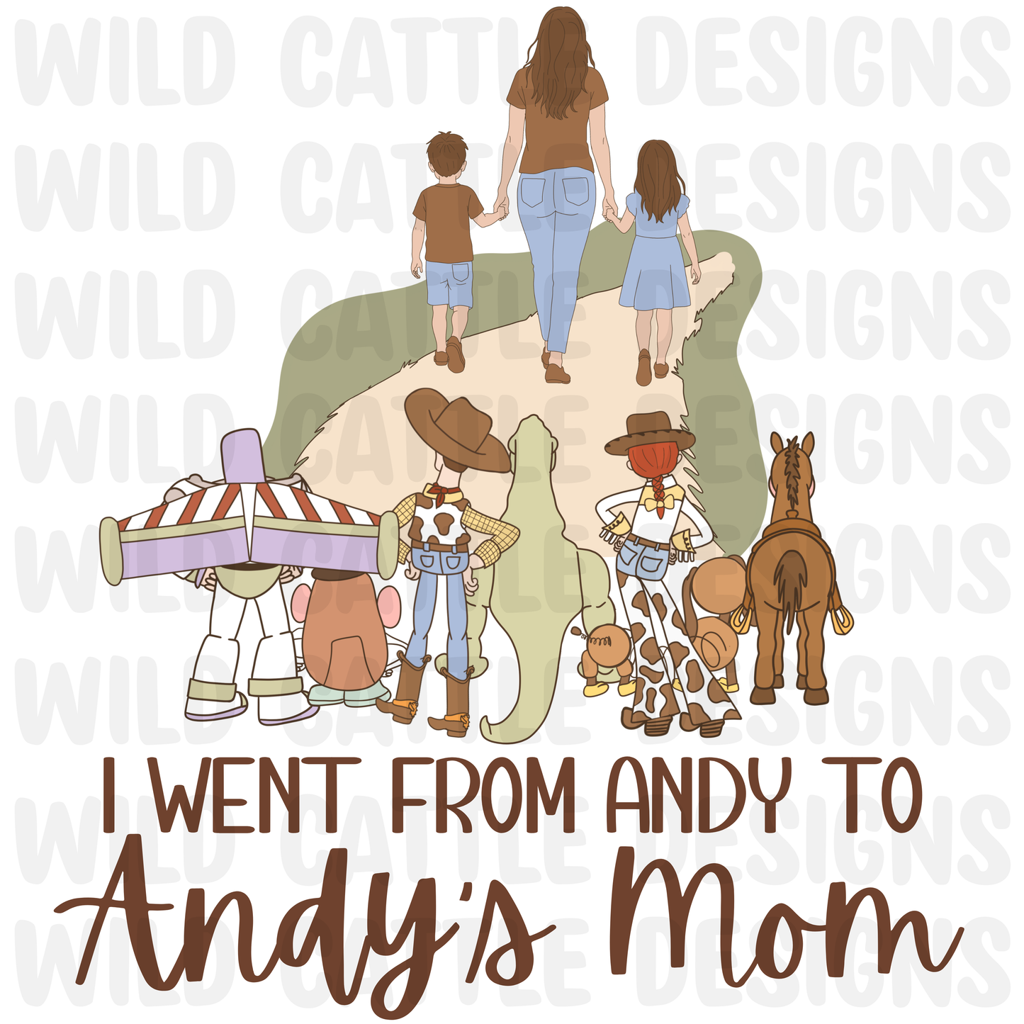 Andy’s Mom Boy Girl PNG