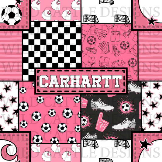 Girl soccer Patchwork