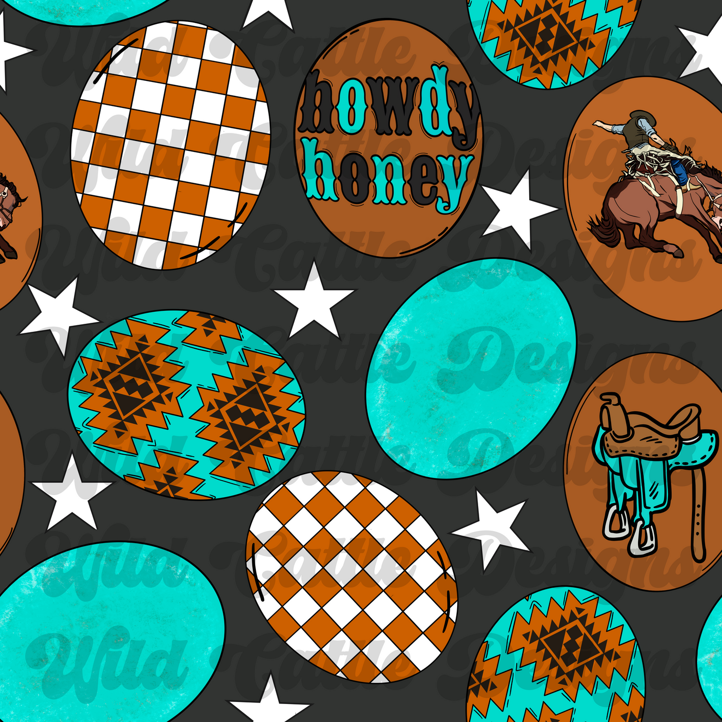 boy easter howdy honey seamless