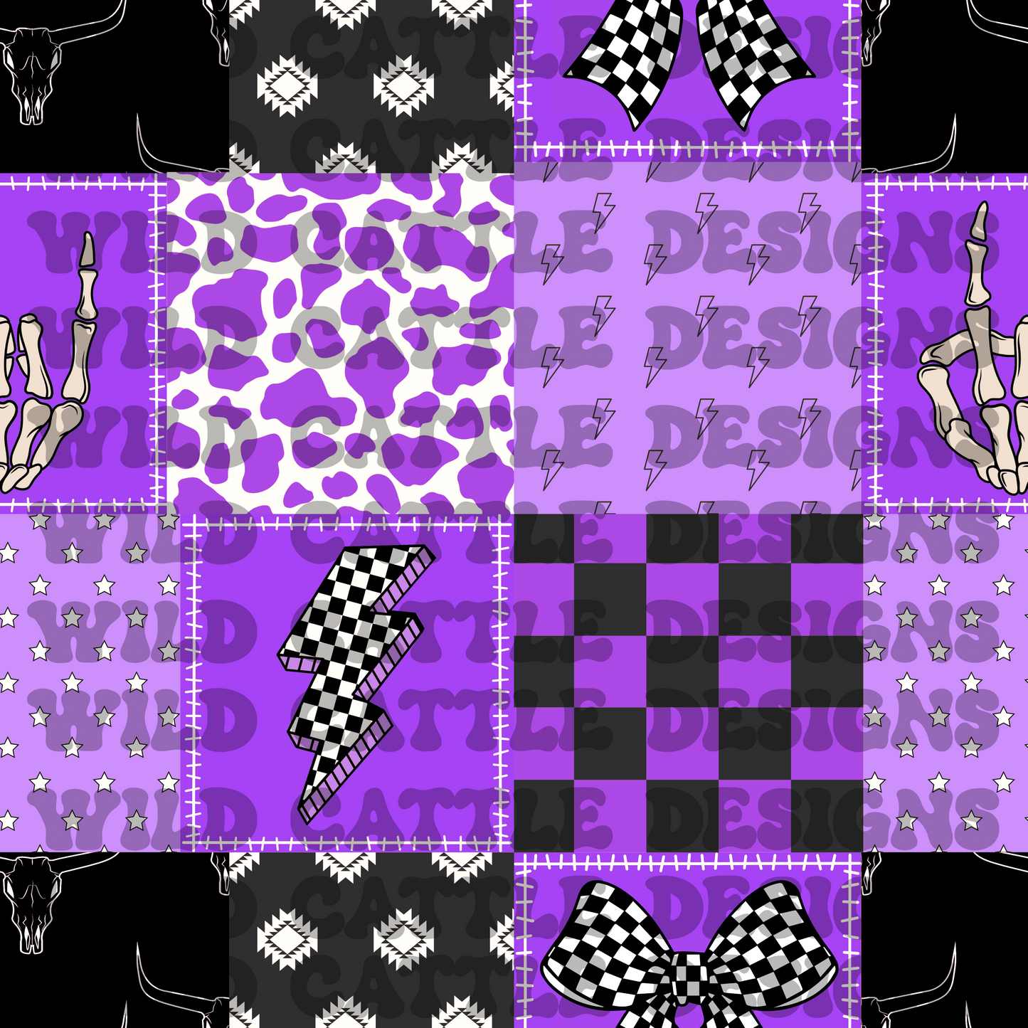 Purple Western Patchwork