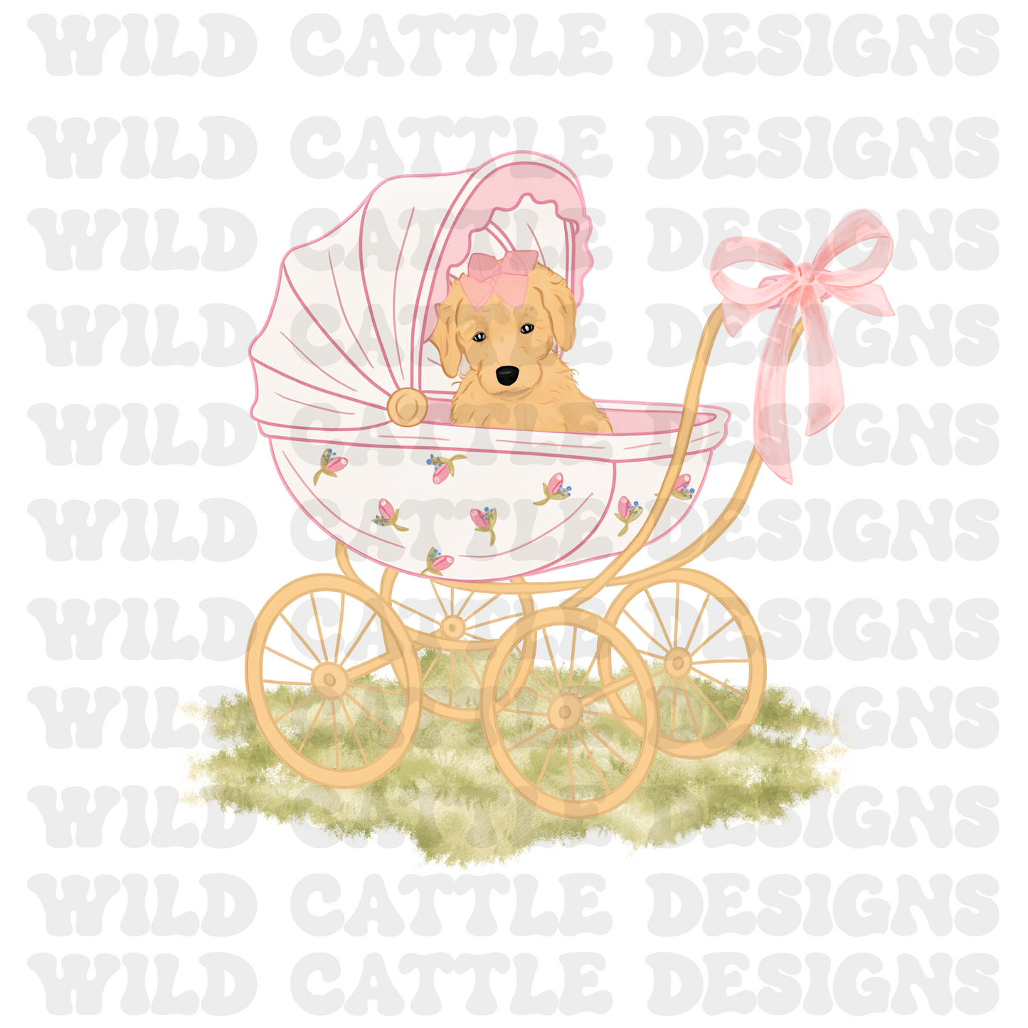Vintage girl bestfriend puppy png
