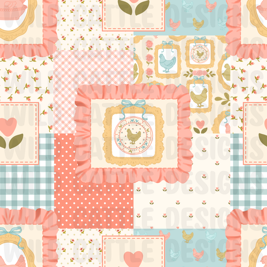 Vintage Chicken Patchwork