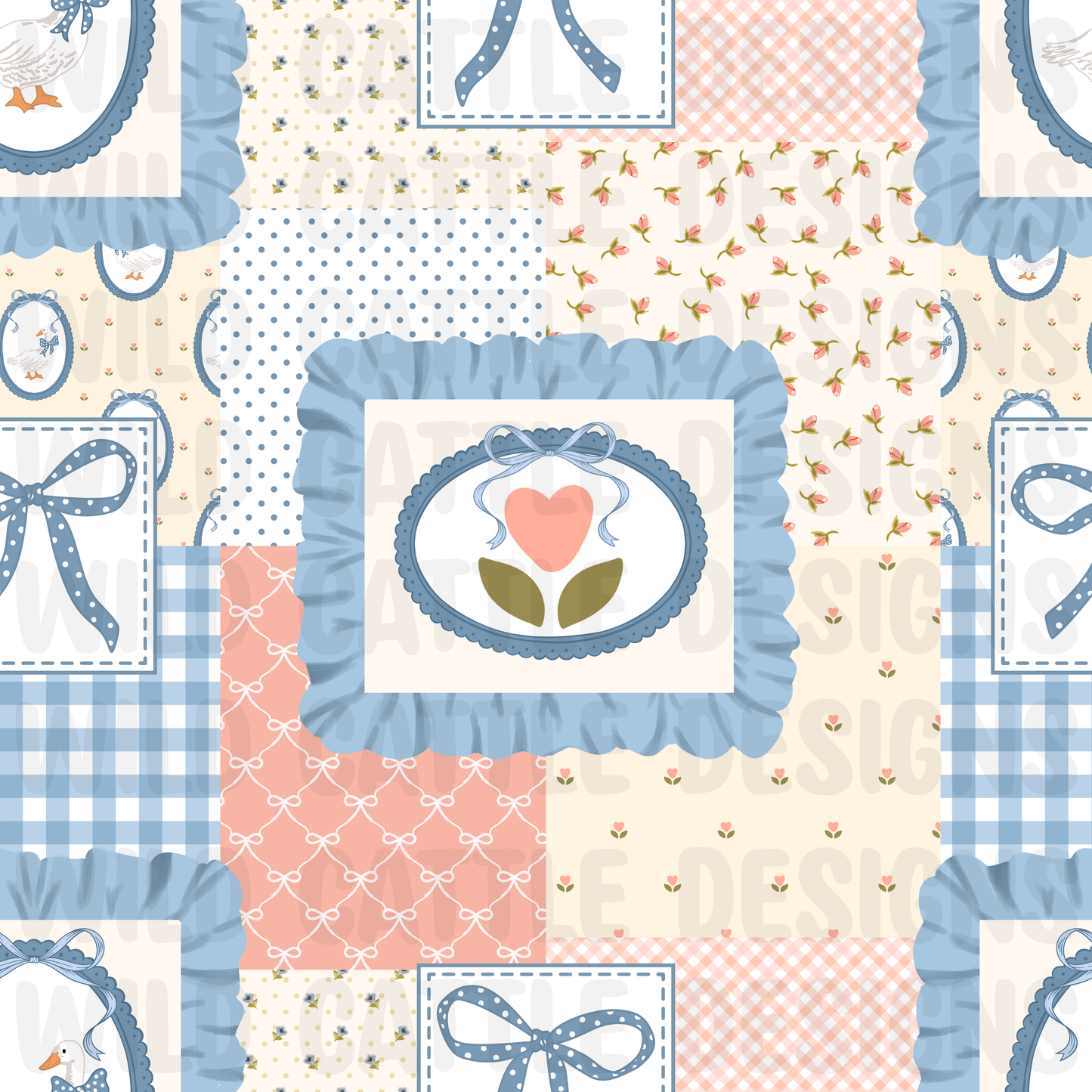 Vintage Geese Patchwork