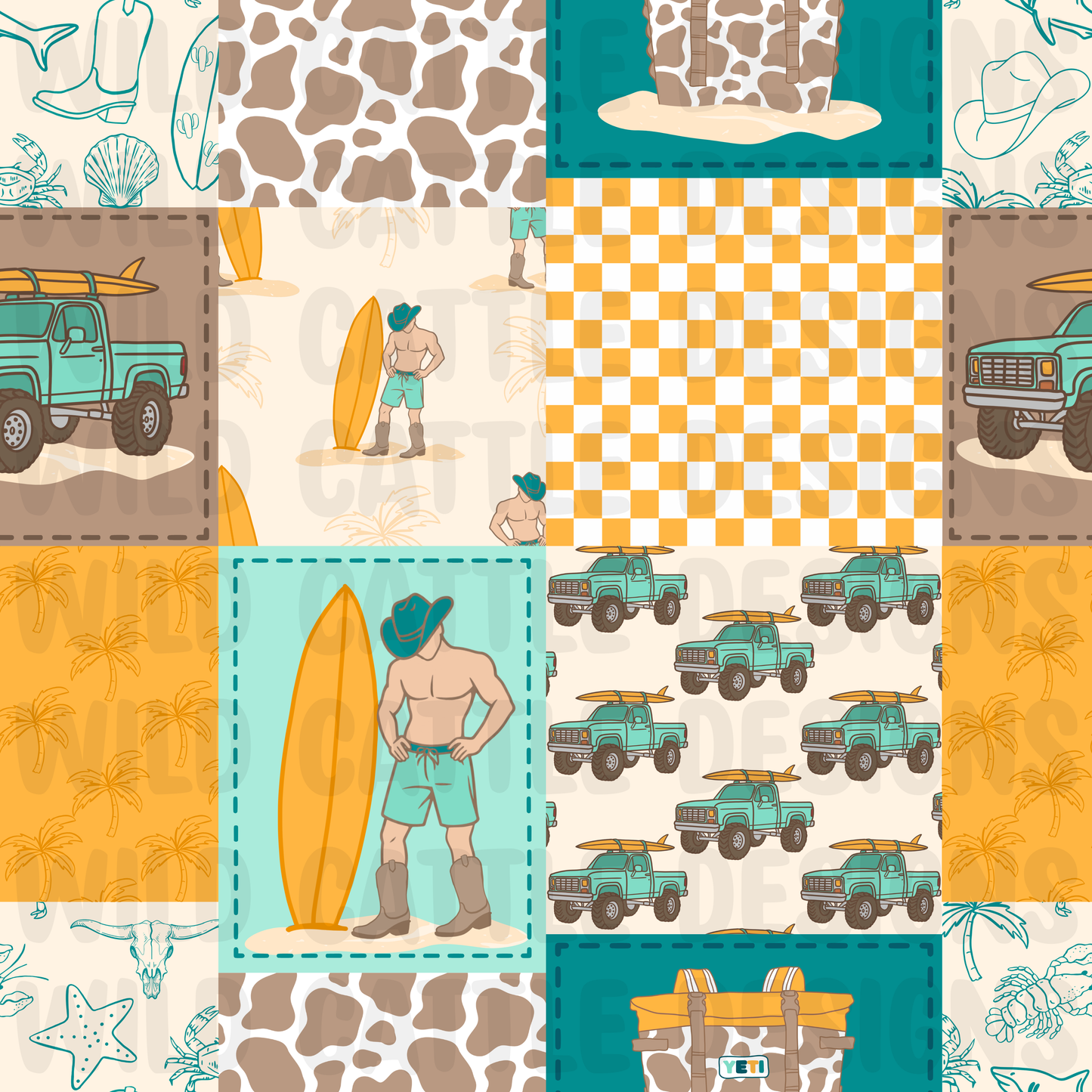 Cowboy Beach Club Patchwork