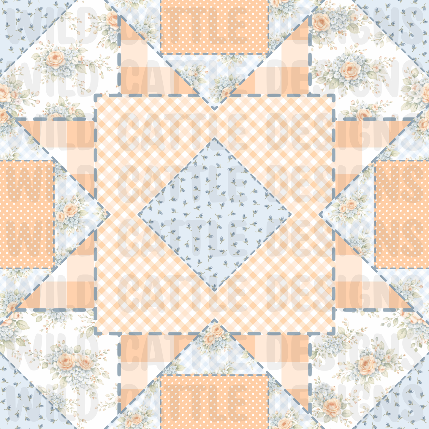 Wild Cattle Patchwork