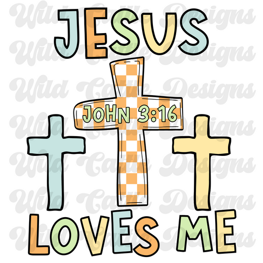 Jesus loves me crosses png