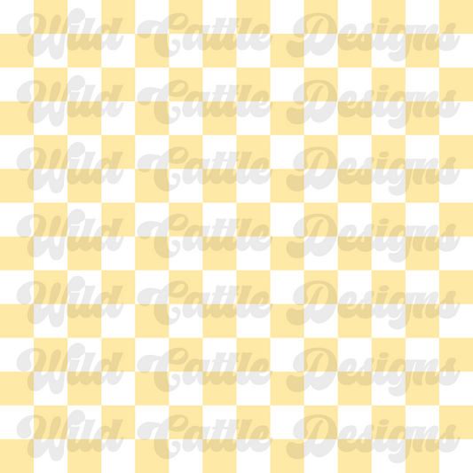 jesus loves me yellow check seamless