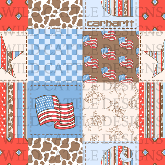 Land of the free patchwork