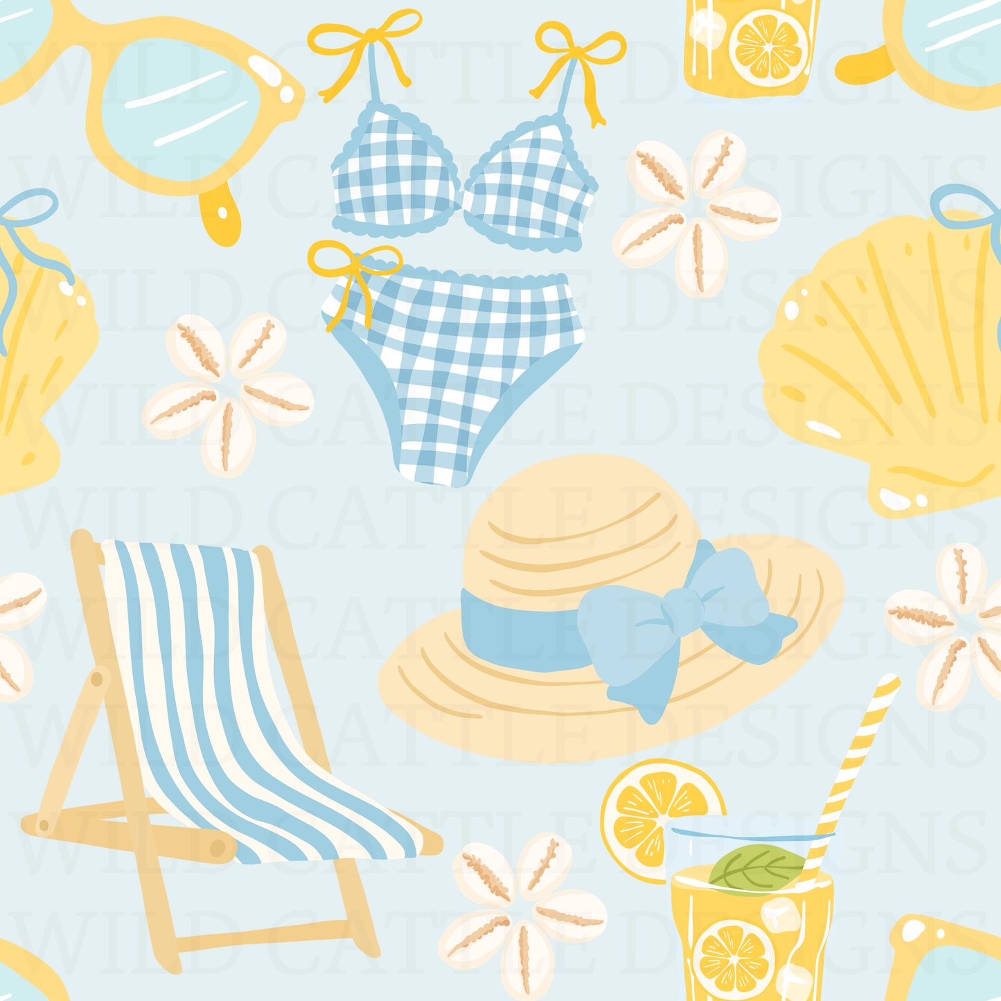 Lemonade by the beach seamless