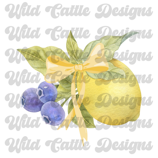 lemon and blueberries png