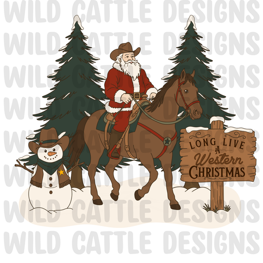 Long live a western christmas png