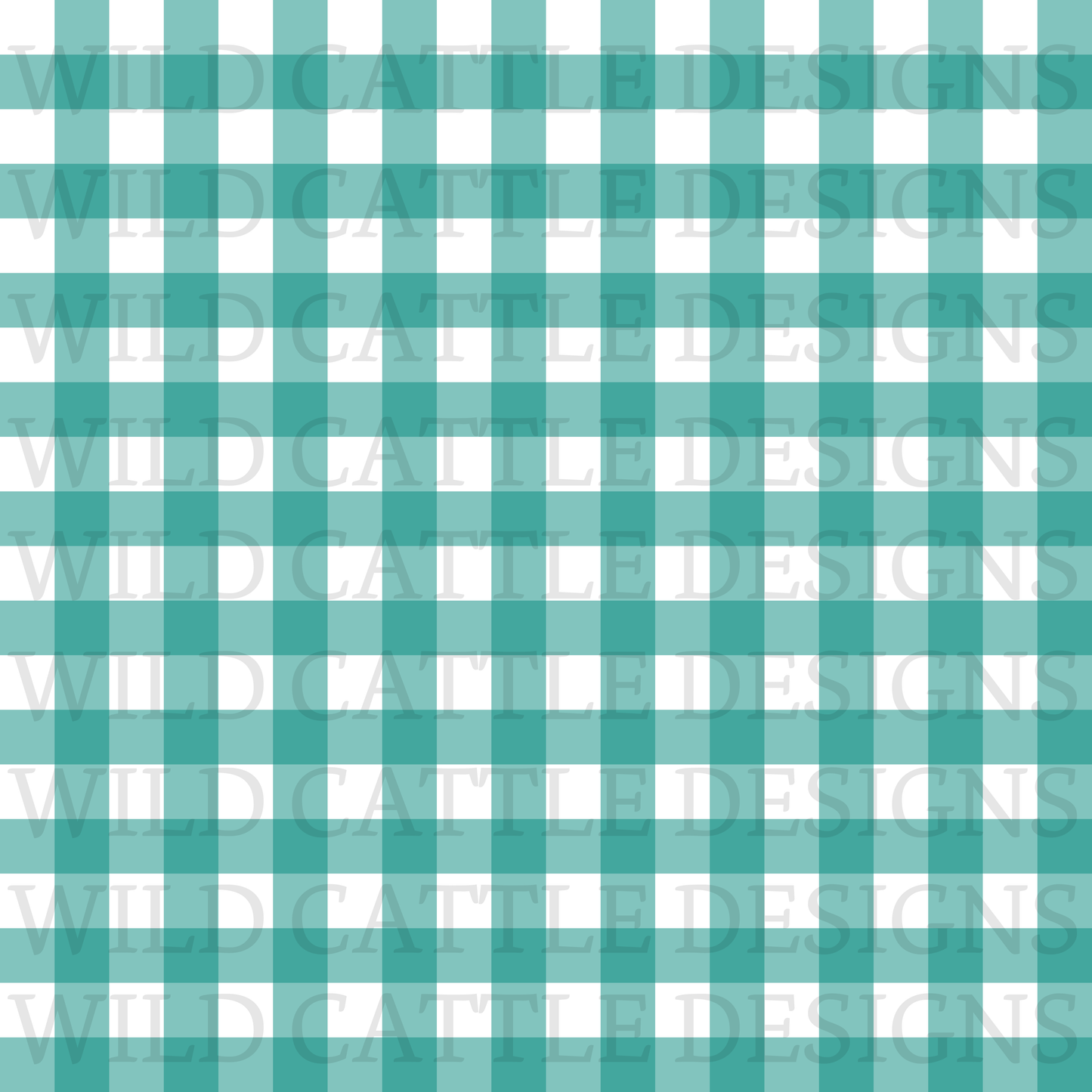 Mermaid green plaid