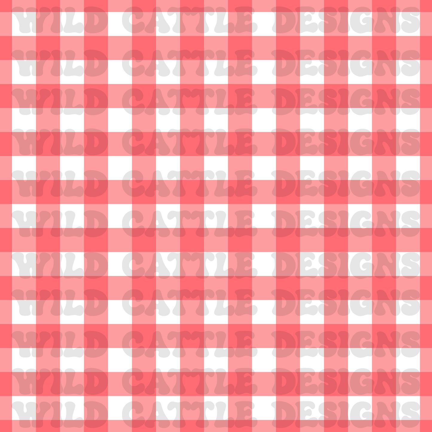Mermaid muted red plaid seamless