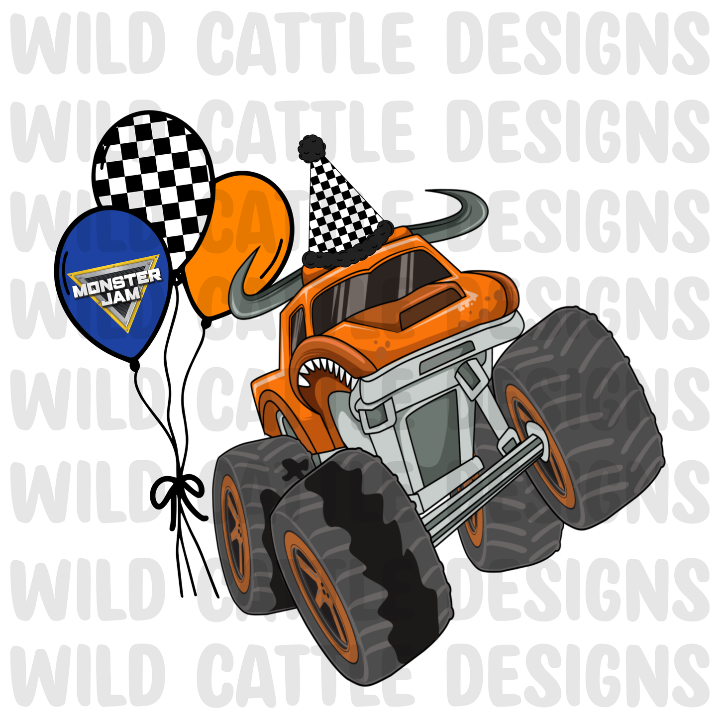 Monster truck birthday png