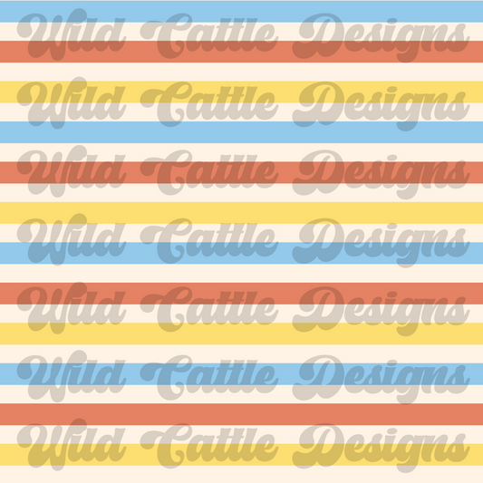 muted beach day stripe seamless