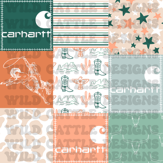 Muted Cactus Garden Patchwork