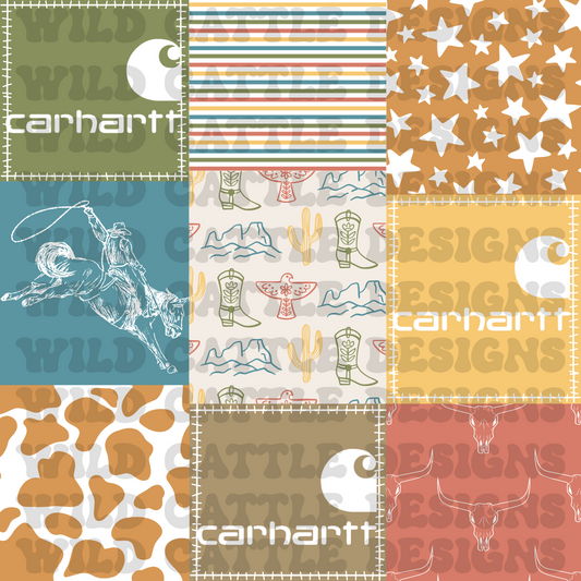 Muted Canyon Western Patchwork