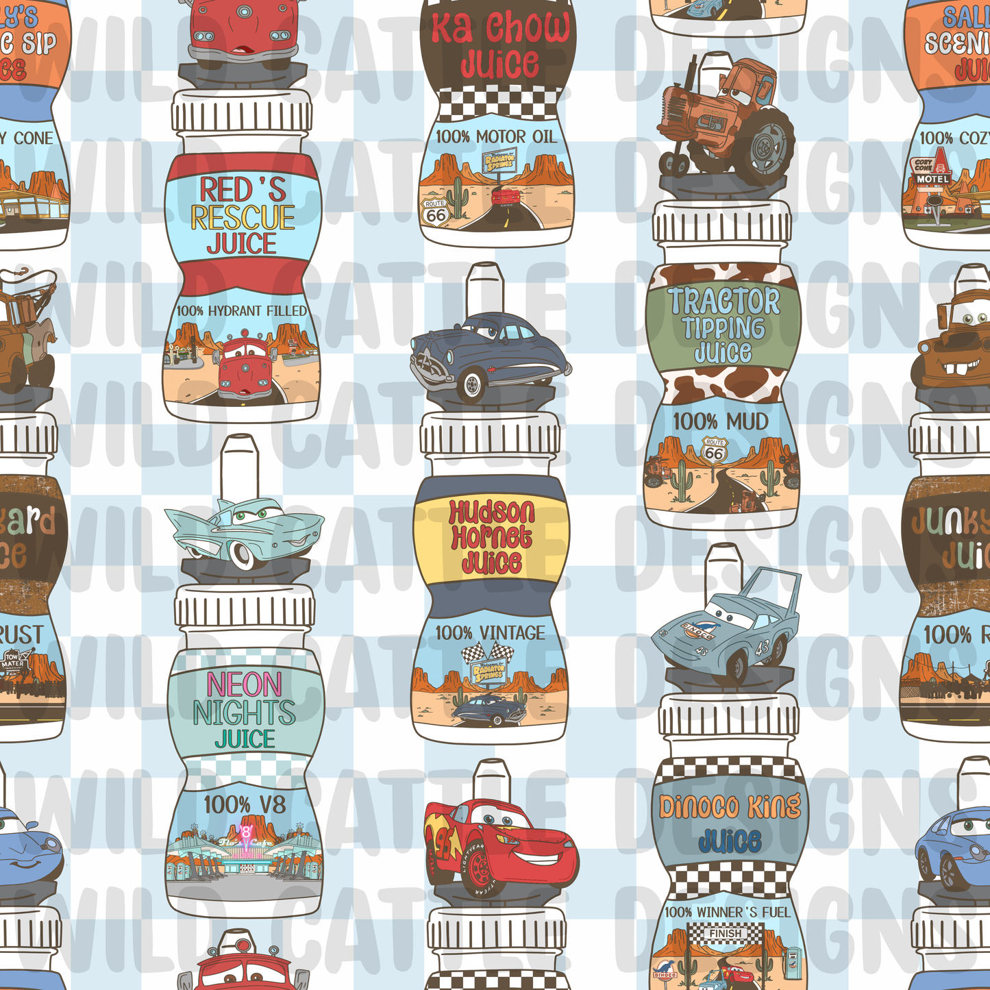 Muted car cups seamless