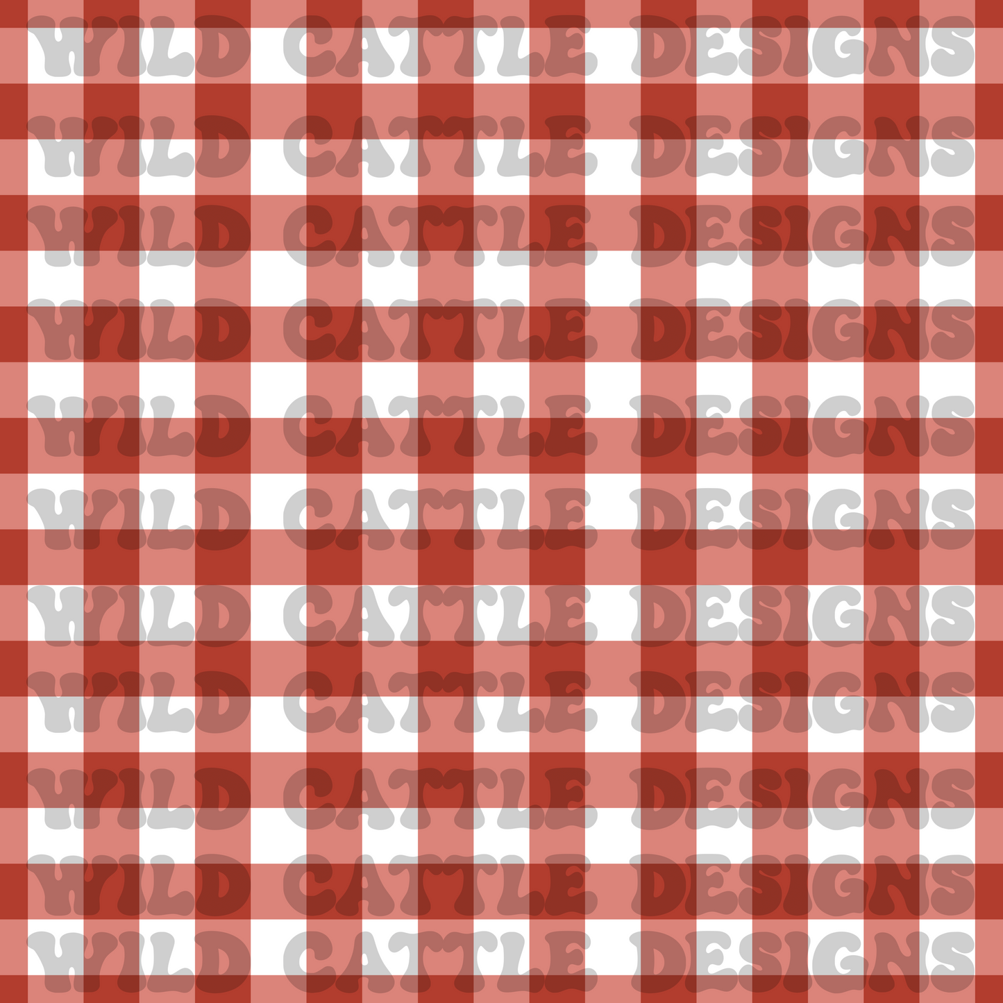 muted chicken red plaid seamless