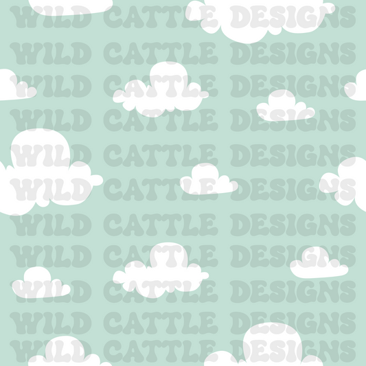 Muted clouds seamless