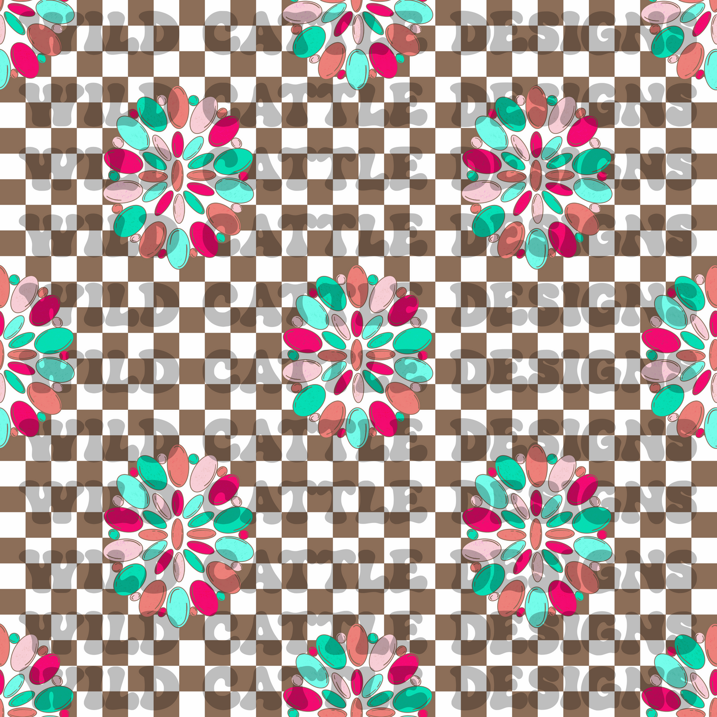 Muted concho seamless